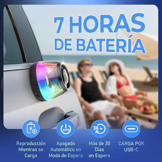 MagneSound™ G200 – Altavoz Bluetooth Magnético RGB 3D