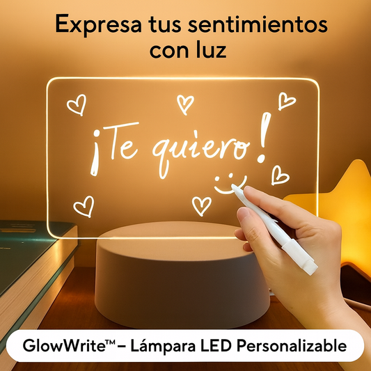 GlowWrite™ – Lámpara LED Personalizable para Mensajes y Dibujos