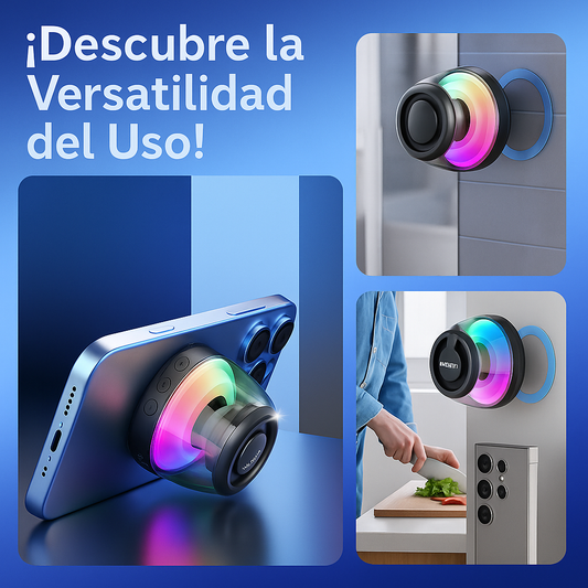 MagneSound™ G200 – Altavoz Bluetooth Magnético RGB 3D