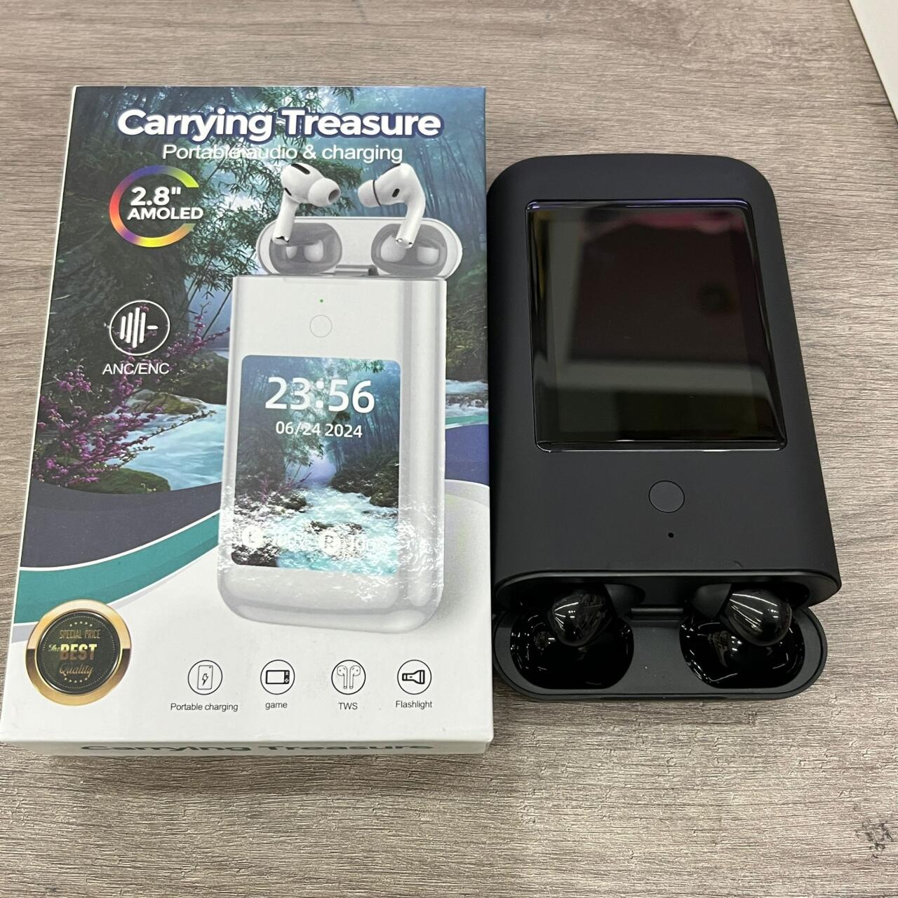 PowerSound Pro 8000™ – Powerbank + Auriculares TWS con Linterna y Pantalla LCD