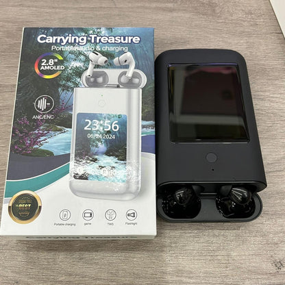 PowerSound Pro 8000™ – Powerbank + Auriculares TWS con Linterna y Pantalla LCD